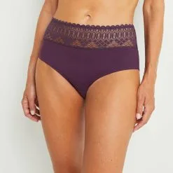 Culottes Jusqu Femme | Aurore Culotte Taille Haute Violet | RougeGorge