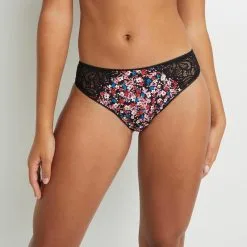 Premiers Prix & Syara Femme | Syara Culotte Noir/Rose | RougeGorge